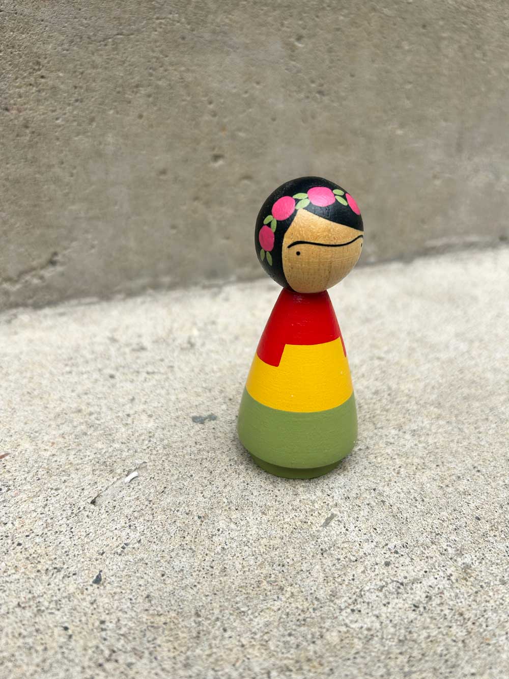Frida Kahlo Peg Doll