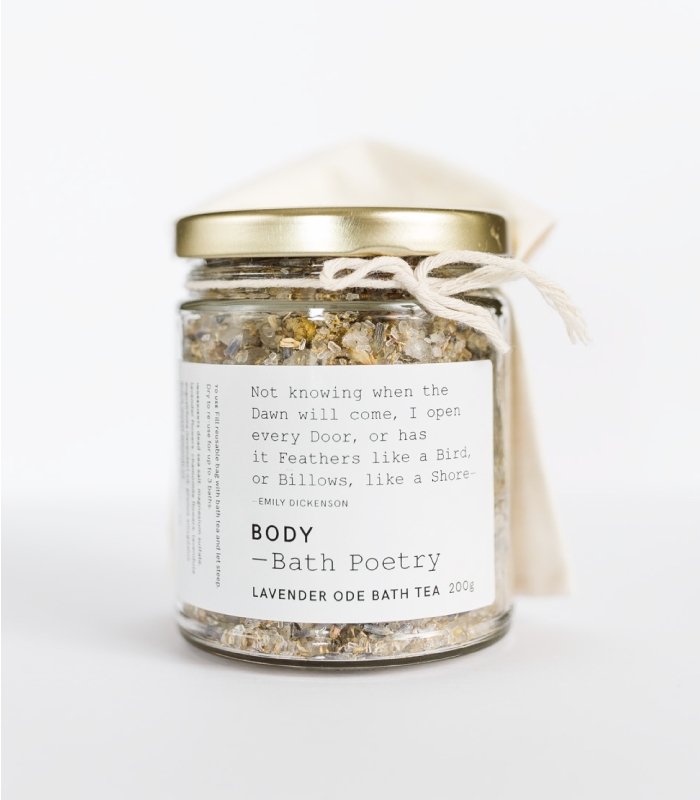 LAVENDER ODE BATH TEA - BY THE PEOPLE SHOP | PAUSE MORE, LIVE MORE BATH POETRY