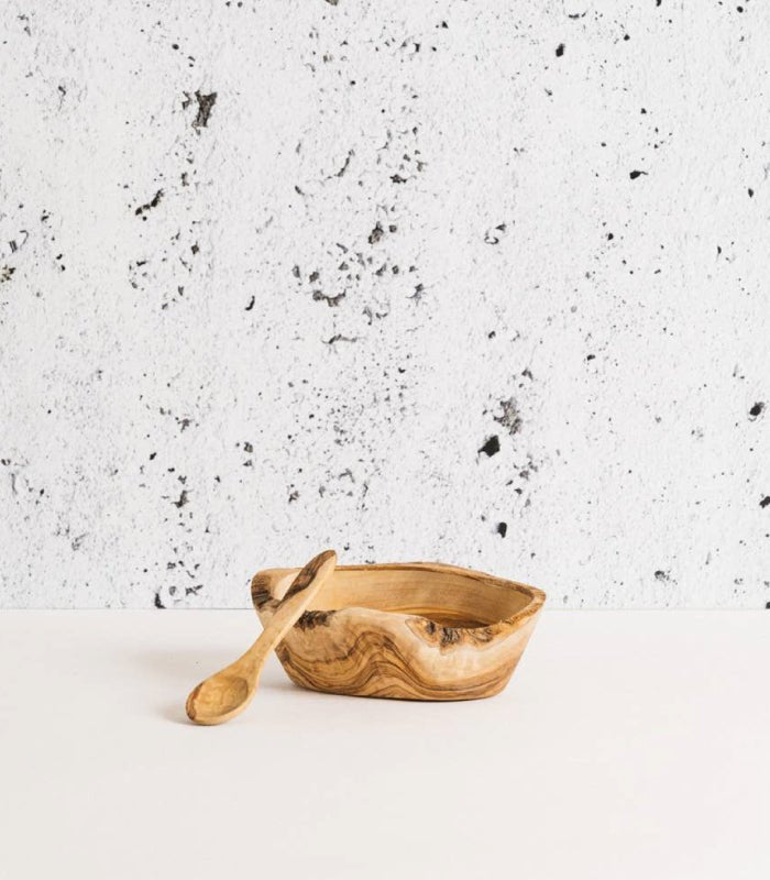 Olive Wood Rustic Bowl - BY THE PEOPLE SHOP | PAUSE MORE, LIVE MORE