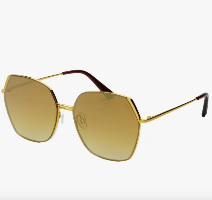 Gold Chelsie Sunglasses - BY THE PEOPLE SHOP | PAUSE MORE, LIVE MORE