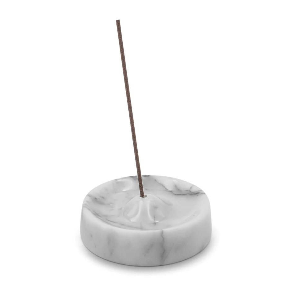Incense Holder - White Marble - BY THE PEOPLE SHOP | PAUSE MORE, LIVE MORE