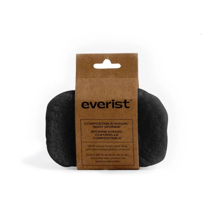 Charcoal Compostable Konjac Body Sponge - BY THE PEOPLE SHOP | PAUSE MORE, LIVE MORE