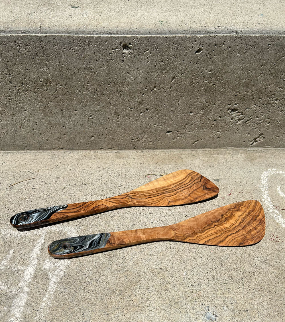 Olive Wood Spatula set - BY THE PEOPLE SHOP | PAUSE MORE, LIVE MORE