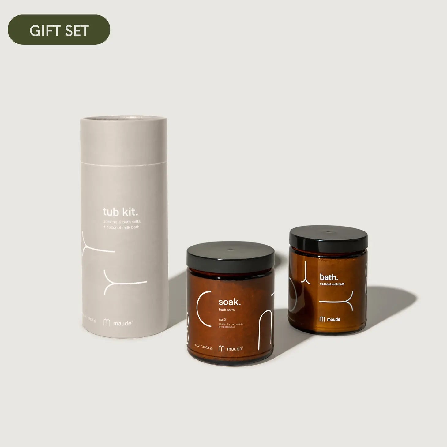 Tub Kit No. 2 - Soaking Salts and Coconut Milk Bath Set - BY THE PEOPLE SHOP | PAUSE MORE, LIVE MORE